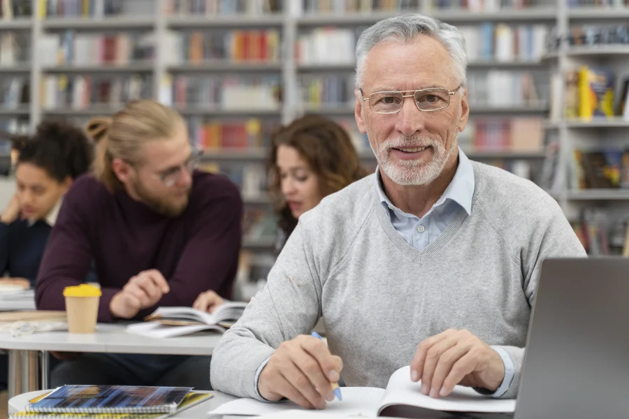 aprendizado contínuo Executivo sênior em programa de aprendizado contínuo